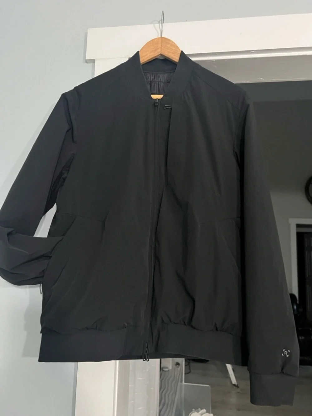 Lululemon Switch Over Reversible Men's Black Bomber Jacket Quilted size L - Picture 13 of 13